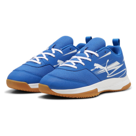 PUMA Sálová sportovní obuv Varion II pro mládež PUMA Team Royal White Gum Blue Beige