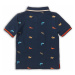 Tričko chlapecké Polo s krátkým rukávem, Minoti, Lizard 6, tmavě modrá