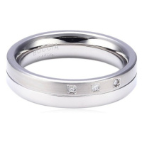 Boccia Titanium Titanový snubní prsten s diamanty 0129-03 54 mm