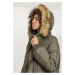 Dámský kabát Urban Classics Ladies Oversize Faux Fur Puffer Coat - olivový