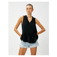 Koton Sleeveless Blouse with Frill Detailed Collar