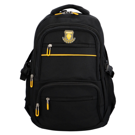 Univerzální studentský látkový batoh Liko, žlutá New Berry