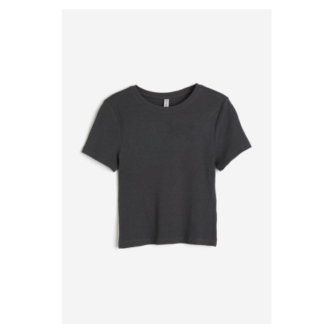 H & M - Přiléhavé tričko - šedá H&M