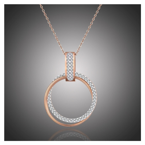 Victoria Filippi Stainless Steel Ocelový náhrdelník se zirkony Luana Gold  NHN19071-2/35 Zlatá 45 | Modio.cz