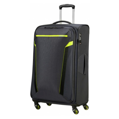 American Tourister Látkový cestovní kufr AT Eco Spin L 93,5 l - tmavě šedá