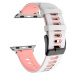 4wrist Silikonový řemínek pro Apple Watch - White/Pink 38/40/41 mm