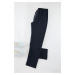 Trendyol Navy Blue Regular/Normal Cut Cotton Sweatpants