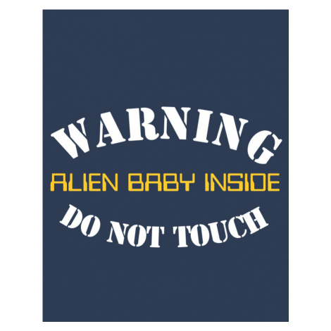 Tričko pro budoucí maminky Warning, Alien baby inside BezvaTriko