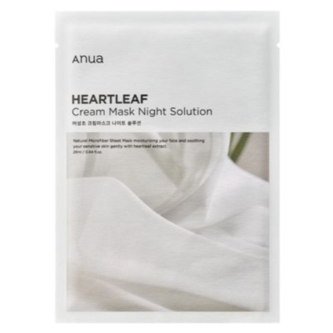 ANUA - HEARTLEAF CREAM MASK NIGHT SOLUTION - Zklidňující pleťová maska na suchou a citlivou pleť