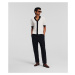 Kalhoty karl lagerfeld tailored relaxed pants black iris