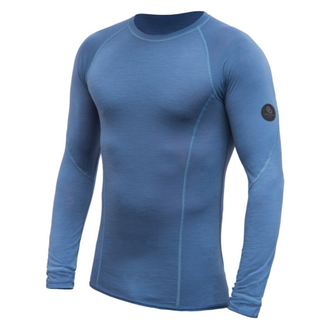 SENSOR MERINO AIR pánské triko dr.rukáv riviera blue