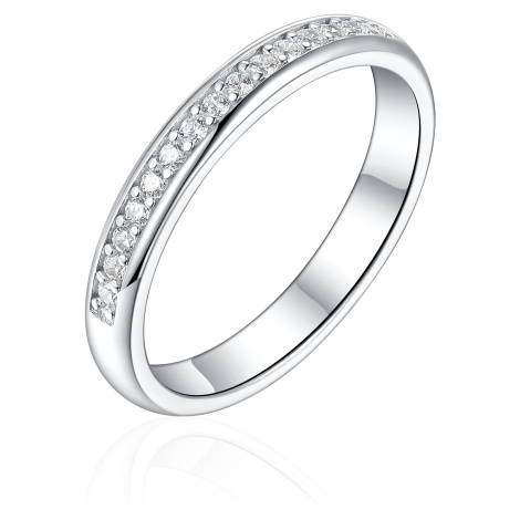 OLIVIE Snubní stříbrný prsten PRAMÍNEK 8583