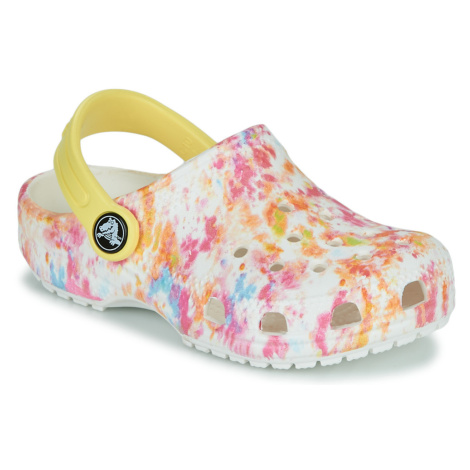 Crocs CLASSIC CLOG  creative dye Bílá