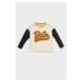 DEFACTO Baby Boy Crew Neck Printed Color Block Long Sleeve T-Shirt