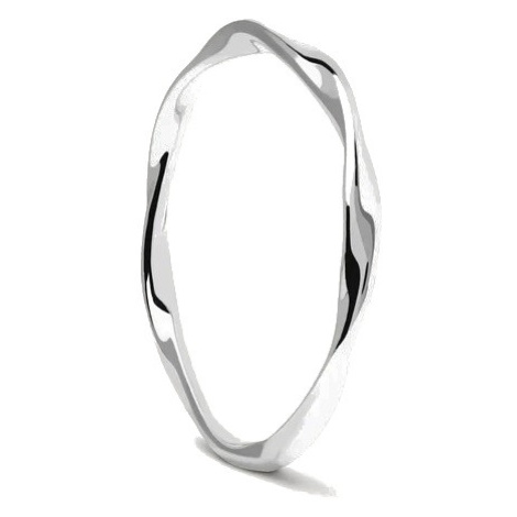PDPAOLA Minimalistický stříbrný prsten SPIRAL Silver AN02-804