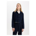 DEFACTO Crop Shirt Collar Blazer Jacket