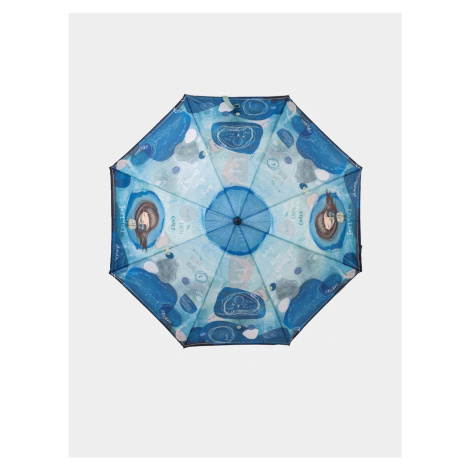 Modrý dámský vystřelovací deštník Anekke Iceland