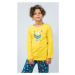 Dětské pyžamo dlouhé vienetta Secret Monster | žlutá