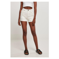 Dámské šortky // Urban Classics Ladies Organic Stretch Denim 5 Pocket Shorts offwhite raw