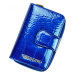 Luxusní dámská kožená peněženka Isidora croco, modrá