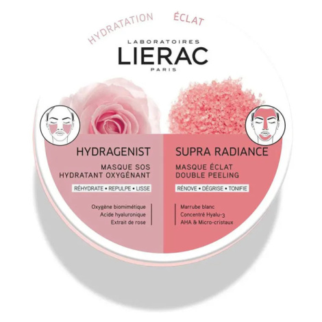 Lierac Pleťová maska Hydragenist & Supra Radiance Duo Mask 2 x 6 ml