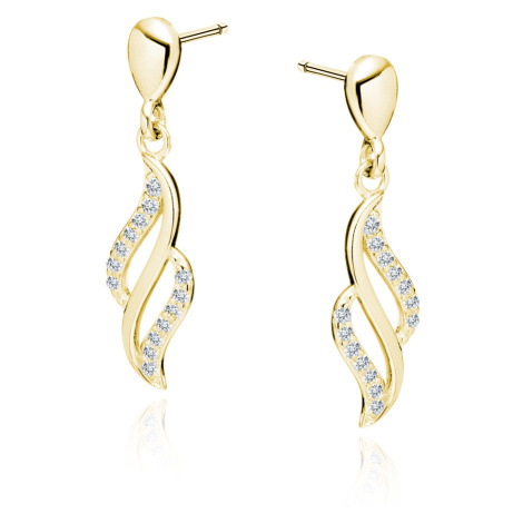 Olivie Stříbrné náušnice MAGIC GOLD 4107