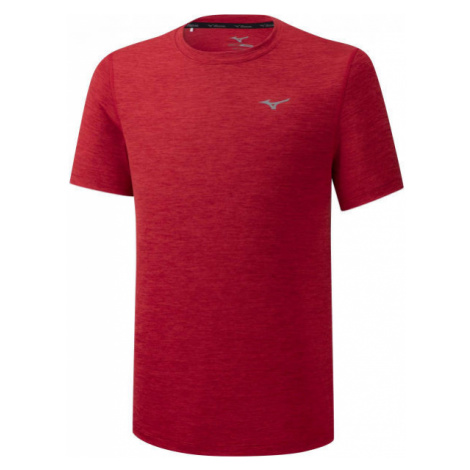 Mizuno IMPULSE CORE TEE Pánské běžecké triko, červená, velikost
