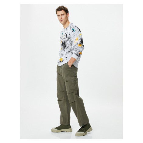 Koton The Parachute Trousers are in a loose fit with Stopper Cargo with Pocket Detail.