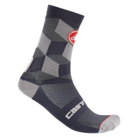 CASTELLI Cyklistické ponožky klasické - UNLIMITED 15 - šedá