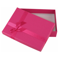 Tmavě růžová dárková krabička 10 x 14 cm