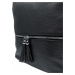 Střední černý kabelko-batoh 2v1 s třásněmi Nickie