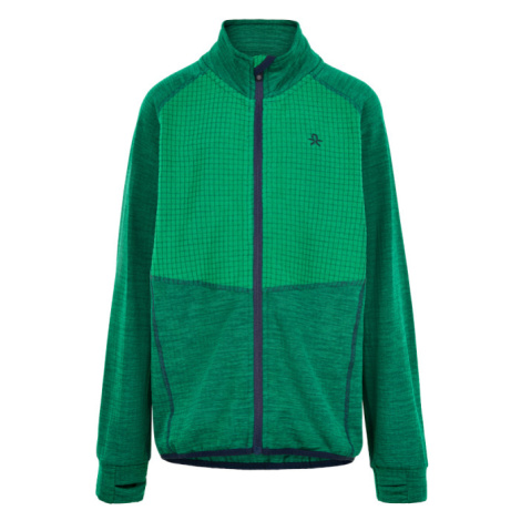 COLOR KIDS-Fleece jacket w/Effect-Golf Green Zelená