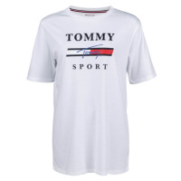 Tommy Hilfiger GRAPHICS BOYFRIEND TOP Dámské tričko, bílá, velikost