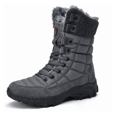 Horolezecké zimní boty pánské voděodolné sněhule s kožíškem MIXI FASHION