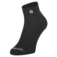 SCOTT Cyklistické ponožky kotníkové - PERFORMANCE QUARTER - černá/bílá