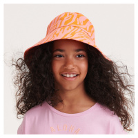 Reserved - Klobouk bucket hat s ozdobnou výšivkou - Růžová