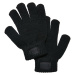 Dětské pletené rukavice černé