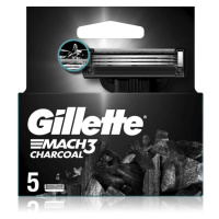 Gillette Mach3 Charcoal náhradní břity 5 ks