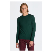 SVETR GANT FINE COTTON C-NECK zelená