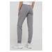 Kalhoty EA7 Emporio Armani dámské, šedá barva, hladké