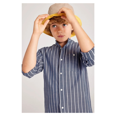 Dětská bavlněná košile Mayoral modrá barva, 6141
