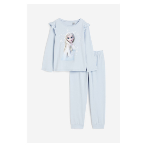 H & M - Žerzejové pyžamo - modrá H&M
