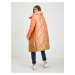 Oranžový dámský prošívaný zimní kabát Guess Ophelie
