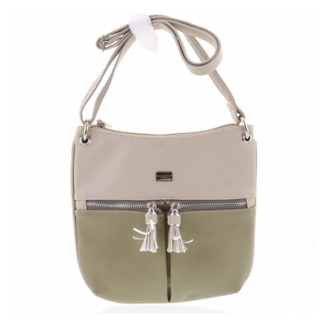 Stylová dámská crossbody kabelka májově zelená - David Jones Valeriana zelená