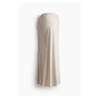 H & M - MAMA Saténová sukně - béžová