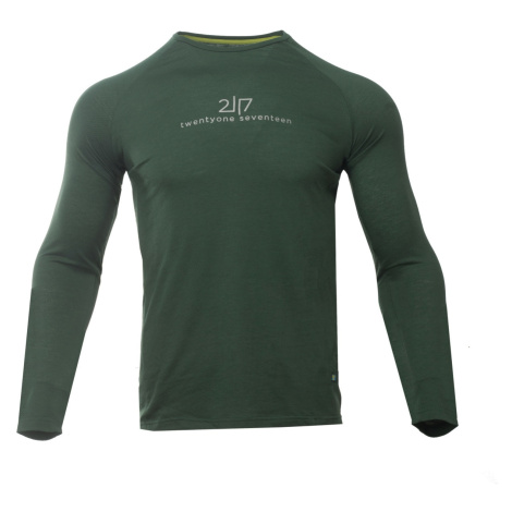 Pánské merino tričko s dlouhým rukávem 2117UTTRA zelená 2117 of Sweden
