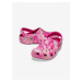 Bílo-růžové unisex pantofle Crocs Classic Bleach Dye Clog
