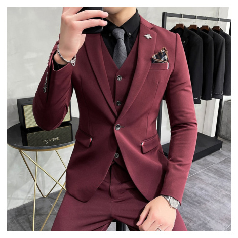 Pánský značkový oblek business styl 3v1 JFC FASHION