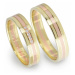 Snubní prsteny ze žlutého a červeného zlata 1101+ DÁREK ZDARMA