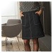 Blancheporte Dvoubarevná rozšířená sukně černá